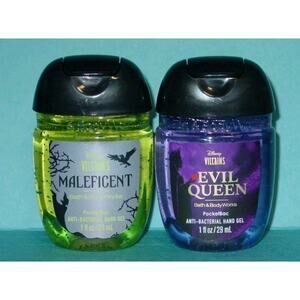 BATH AND BODY WORKS POCKET *BAC ANTI-BACTERIAL HAND GEL DISNEY VILLAINS SET OF 2